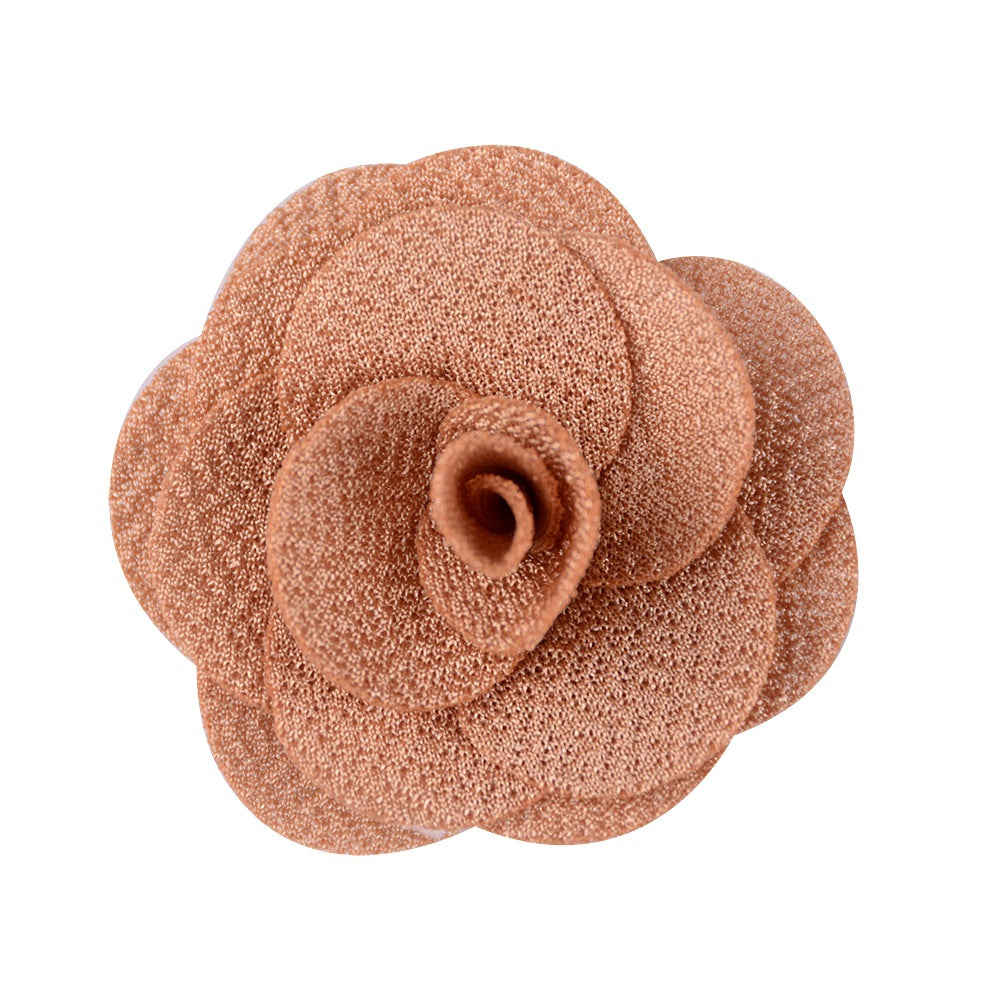 New Fashion Pastoral Rose Pearl Fabric Earrings and DIY Floral Accessories for Women