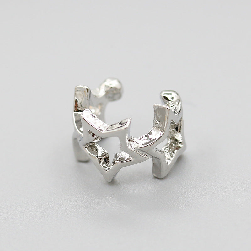 Fashion Women Star Ear Cuff Clip Earrings Alloy NHDP136129