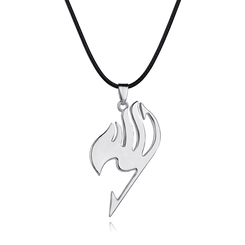 Flame Bird Anime Pendant Necklace - Fairy Tail Guild Symbol Chain