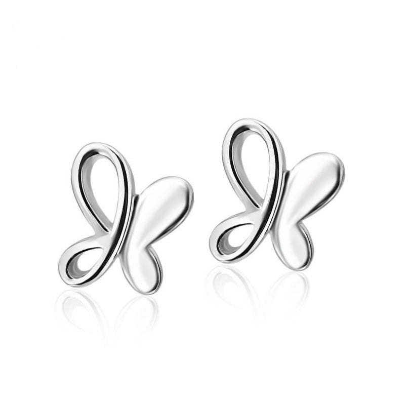 Fashion Heart Shape Zircon Stud Earrings with 925 Silver Needle