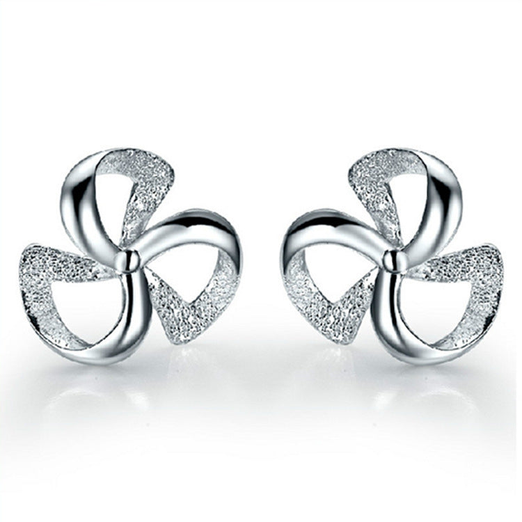 Fashion Heart Shape Zircon Stud Earrings with 925 Silver Needle