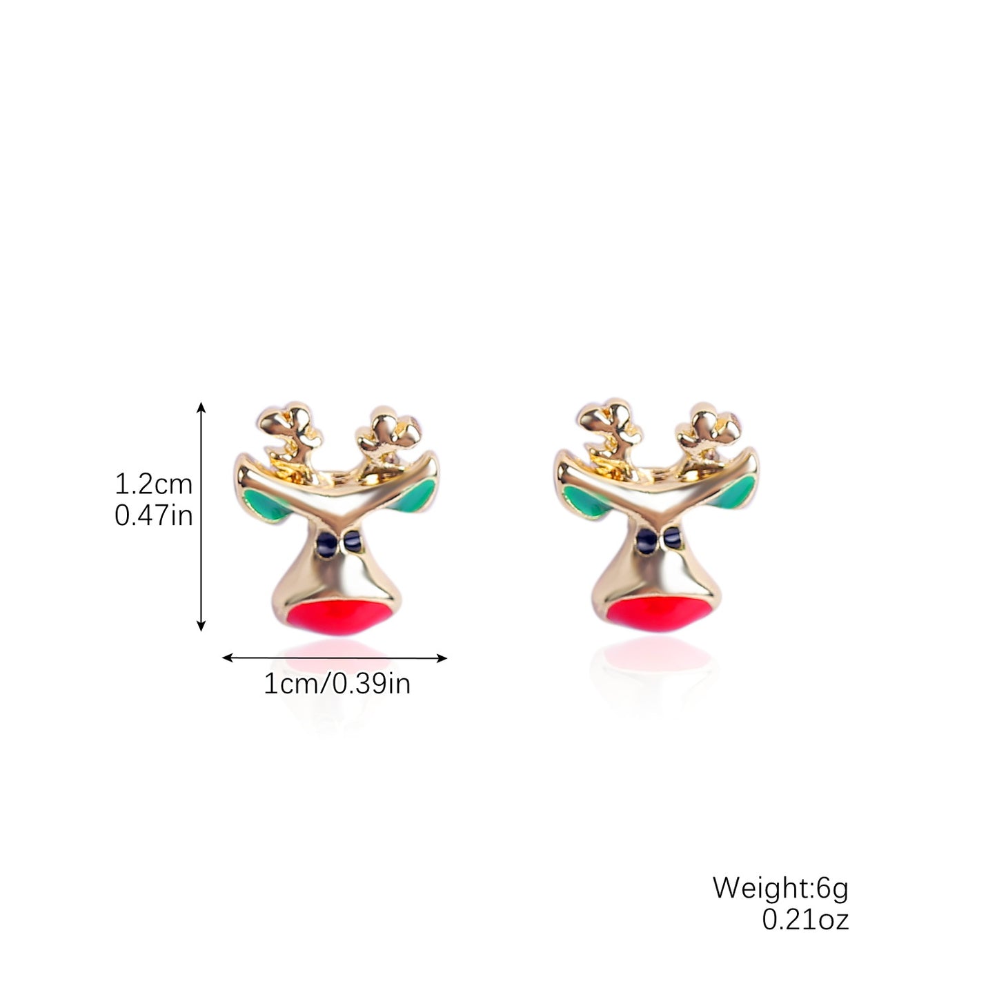 Explosive Christmas Snowflake Bell Tree Stud Earrings Set