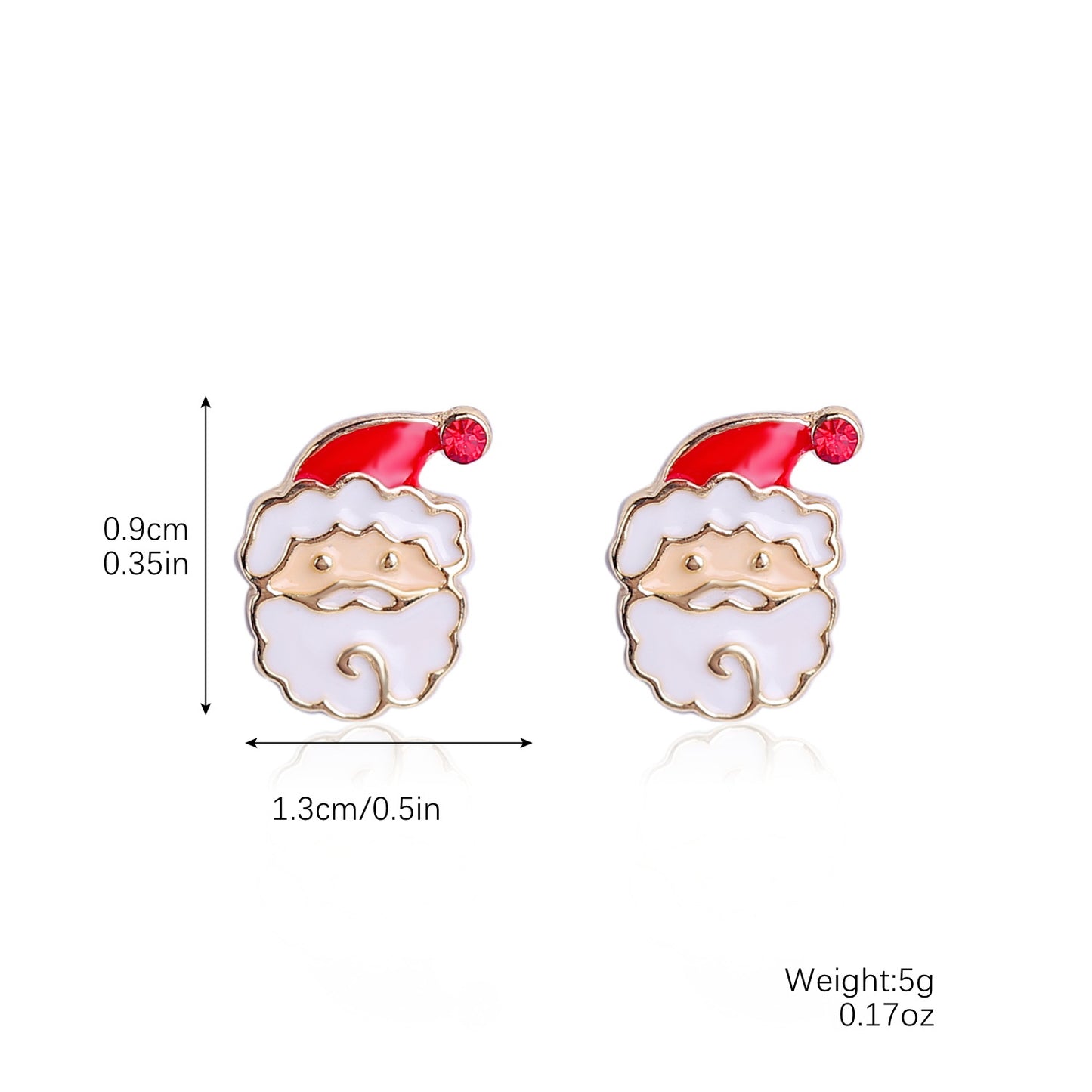 Explosive Christmas Snowflake Bell Tree Stud Earrings Set