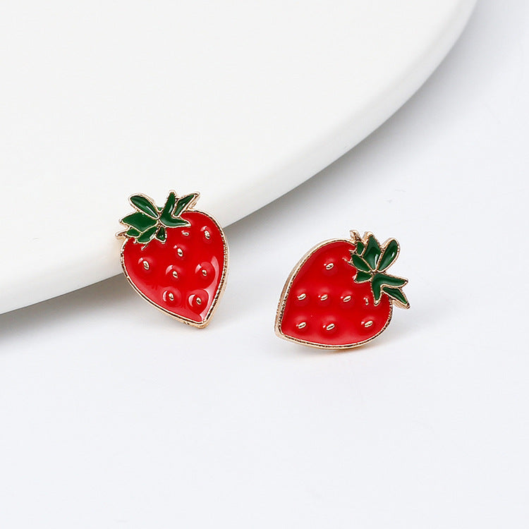 Summer Fresh Fruit Alloy Women's Earrings Set