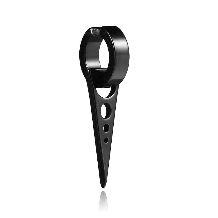 Fashion Geometric Titanium Steel Triangle Ear Clip