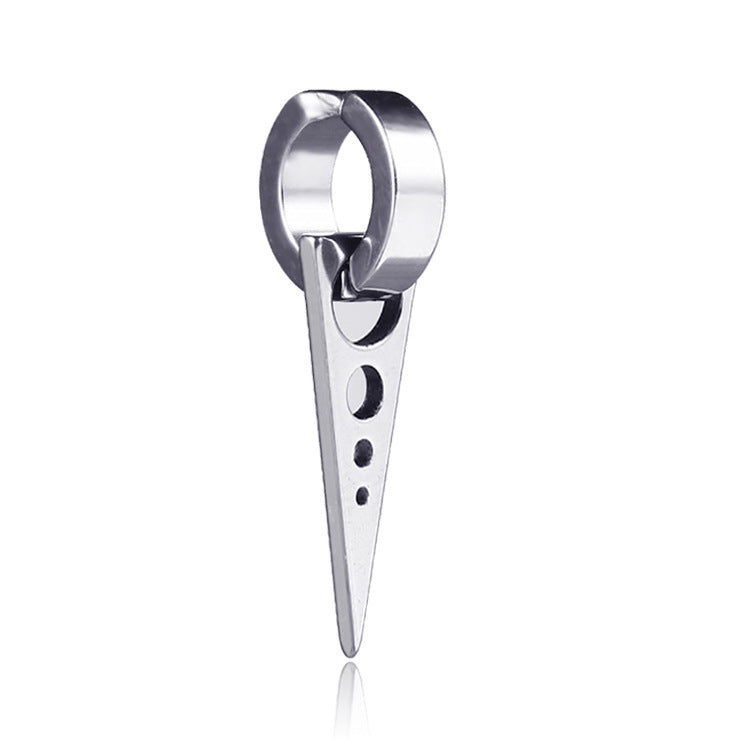 Fashion Geometric Titanium Steel Triangle Ear Clip