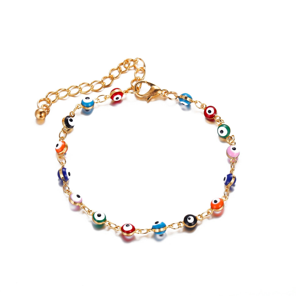 Creative Bohemian Evil Eye Water Drop Anklet Jewelry