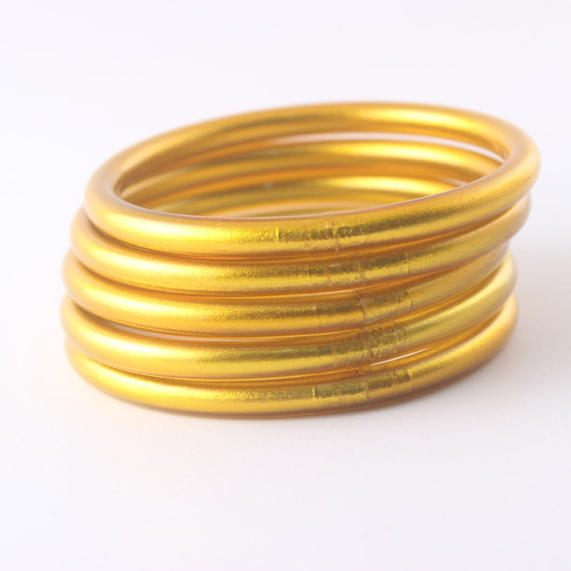 Classic Style Matte Silicone Women's Bangle Bracelet