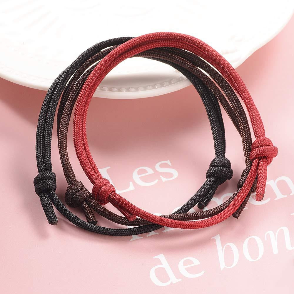 Basic Solid Color Nautical Nylon Adjustable Friendship Bracelets