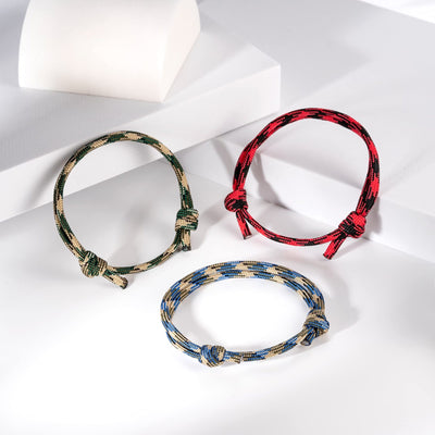 Basic Solid Color Nautical Nylon Adjustable Friendship Bracelets