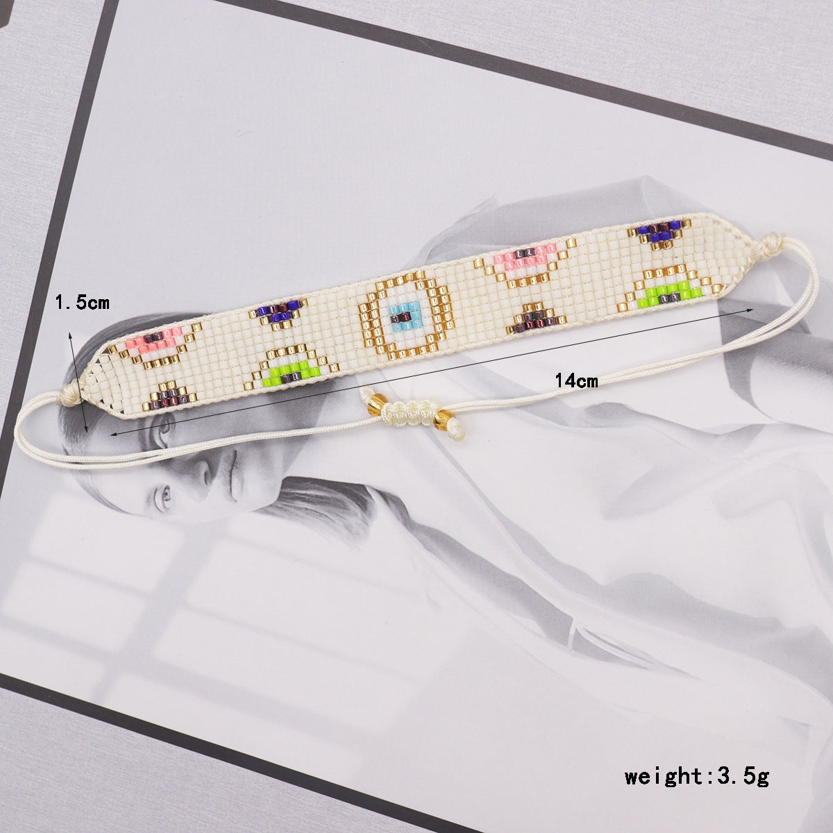 Bohemian Geometric Pattern Handmade Miyuki Beaded Women's Bracelet