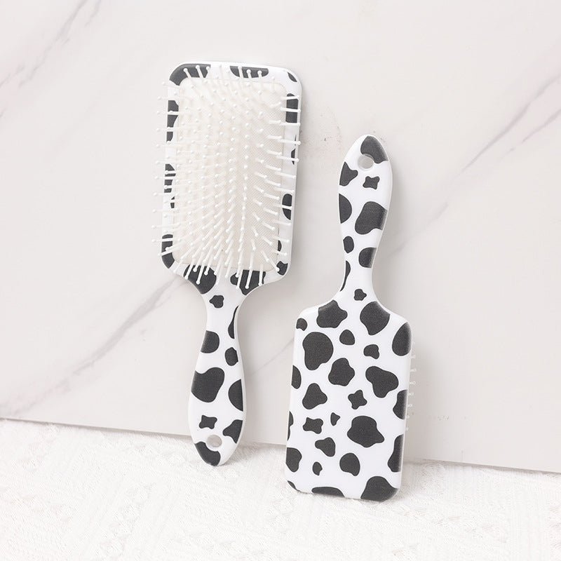 Casual Color Block Hair Comb - European Style Massage Air Cushion for Curly and Smooth Hair