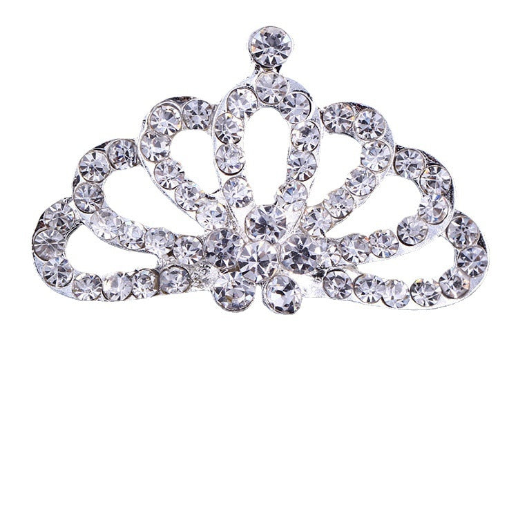 Children's Princess Crown Hairpin Comb - Cute Flower Girl Hair Accessories