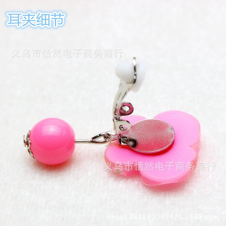 Children's Clip-On Tassel Earrings Gift Set with Storage Box - 7 Pairs