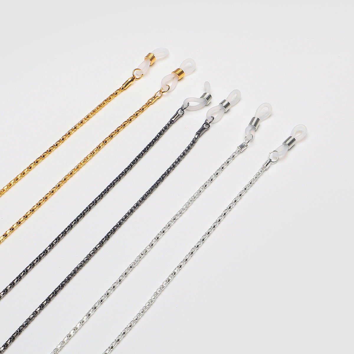 Color-Preserving Metal Glasses Chain Lanyard - Hollow Design Eyewear Accessories, Multiple Colors Available