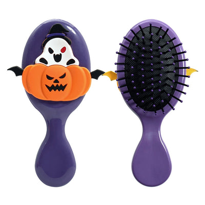 Halloween Multicolor Pumpkin Ghost Foldable Hairdressing Comb - Scalp Massage Cushion Comb