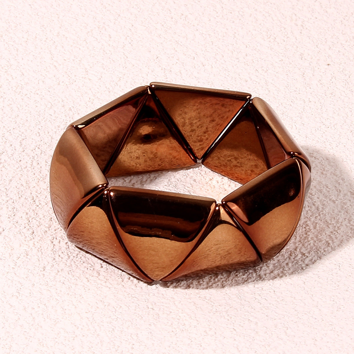 Exaggerated Geometric Triangle Acrylic Women's Bracelet