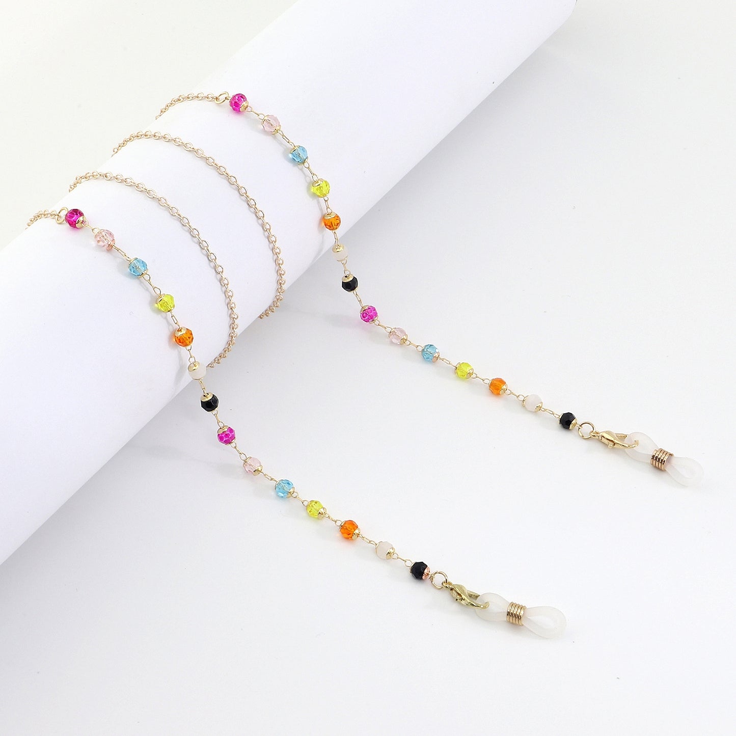 Colorful Crystal Handmade Eyeglasses Chain for Reading Glasses