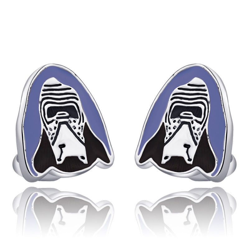 Fashion Animal Smile Face Titanium Steel Cufflinks - Father of the Bride Wedding Edition