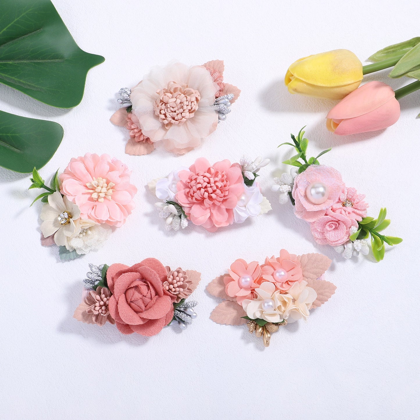 Fashion Kids Floral Pearl Hairpin Headdress