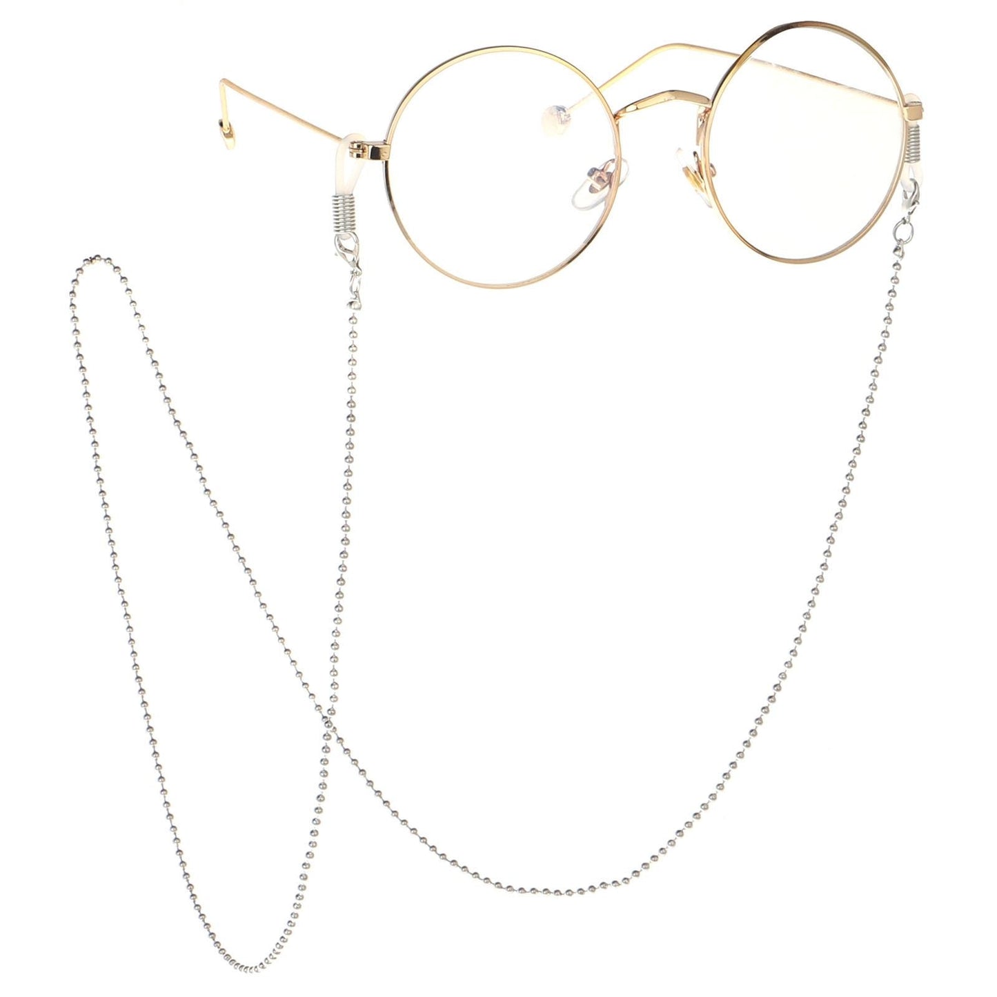 Gold and Silver Beaded Sunglasses Chain Strap