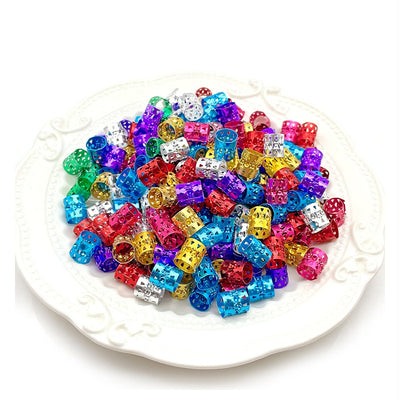 Hip-hop Aluminum Hollow Hair Buckle Extensions for Braids Accessories