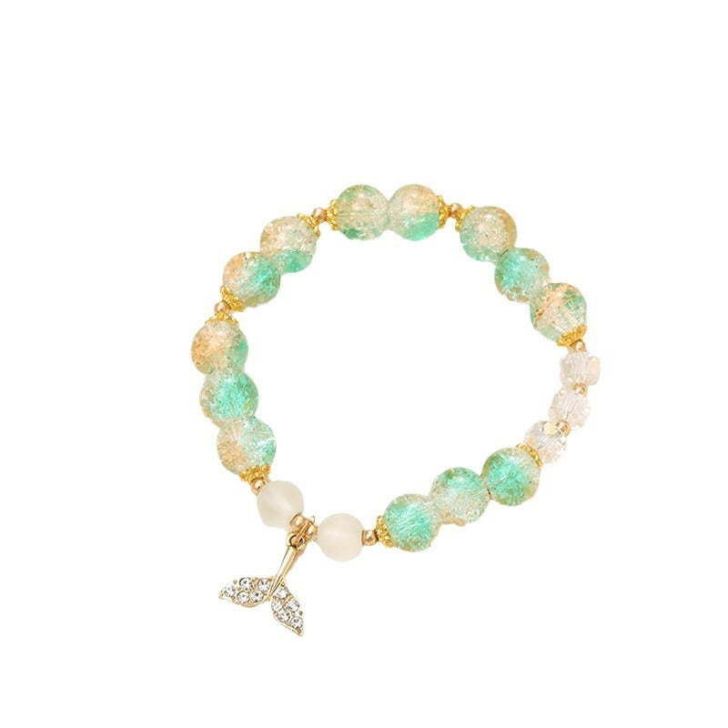 IG Style Casual Crystal Fish Tail Pendant Bracelets
