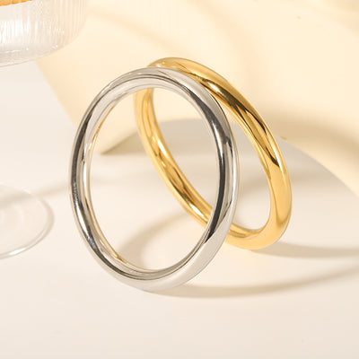 18K Gold Plated Stainless Steel Vintage Bangle and Hollow Bracelet Set for Women