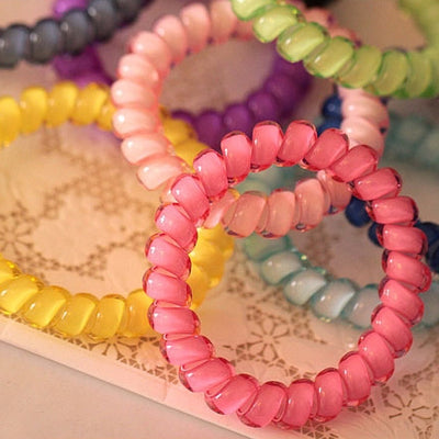 Korean Candy Color Phone Cord Hair Tie Rubber Band Hair Accessories