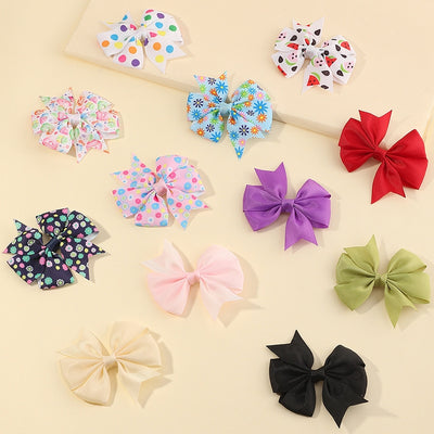 Korean Style Polka Dot Fruit Bow Children's Hairpin Clip