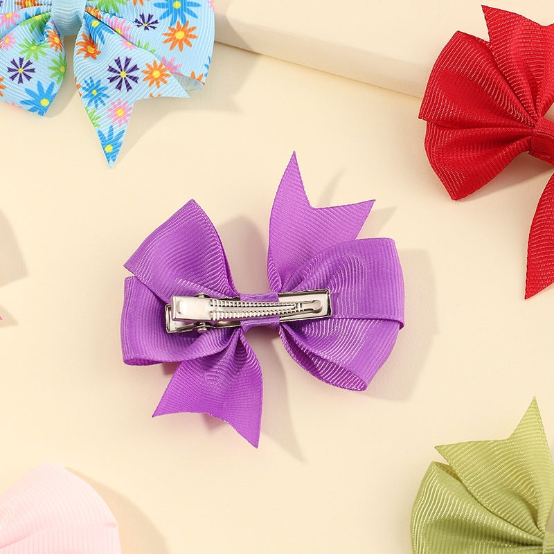 Korean Style Polka Dot Fruit Bow Children's Hairpin Clip