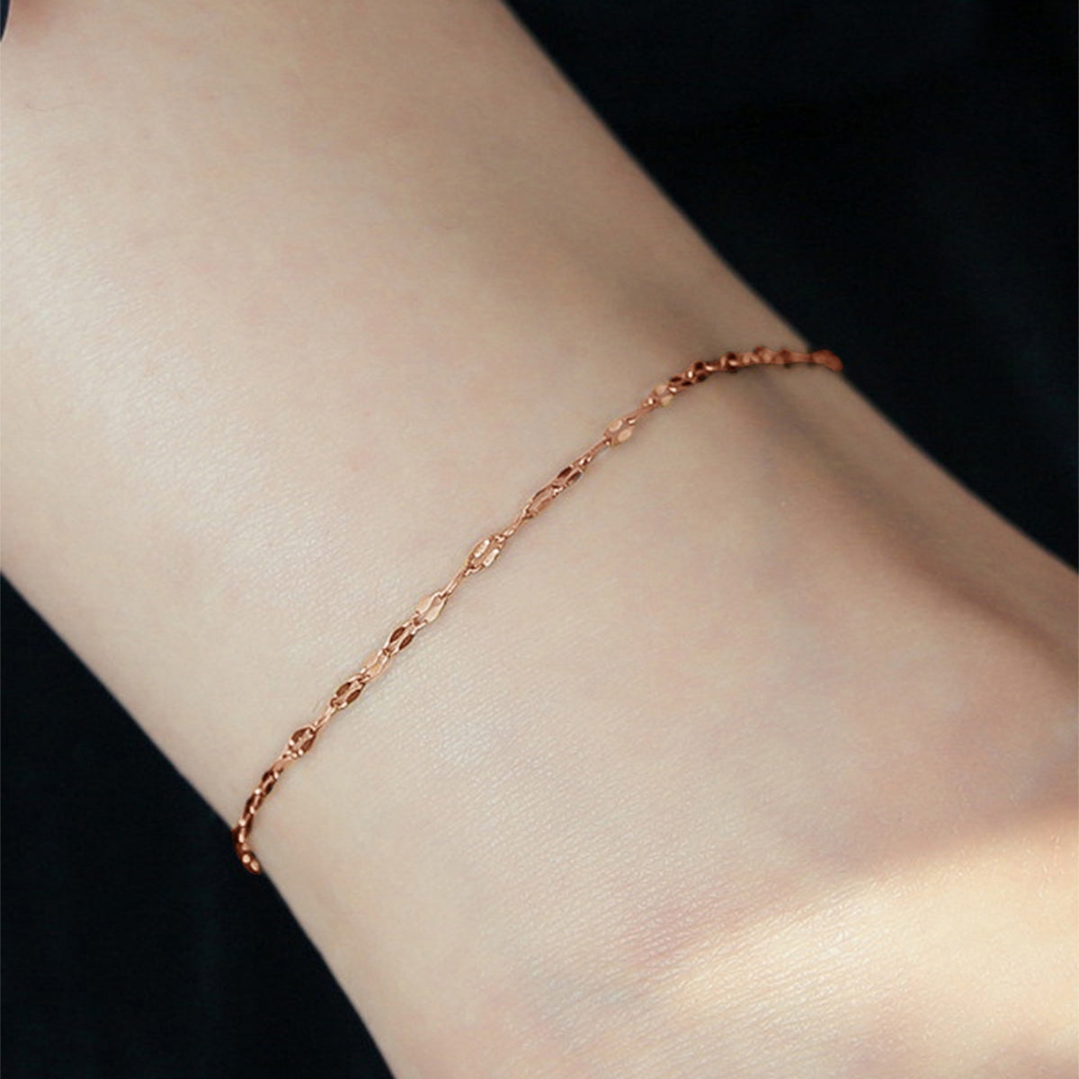 Stainless Steel Double Layer Heart Anklet for Women - 18K Gold Plated Beach Jewelry