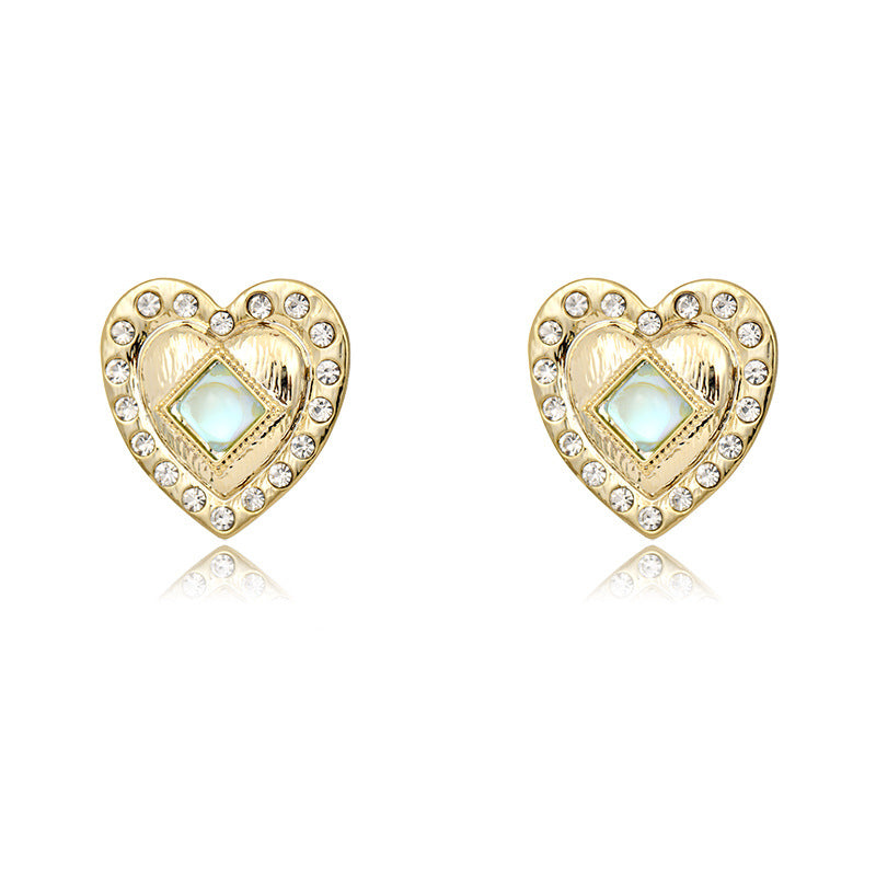 Fashion Square Crystal Zircon Geometric Drop Earrings for Women