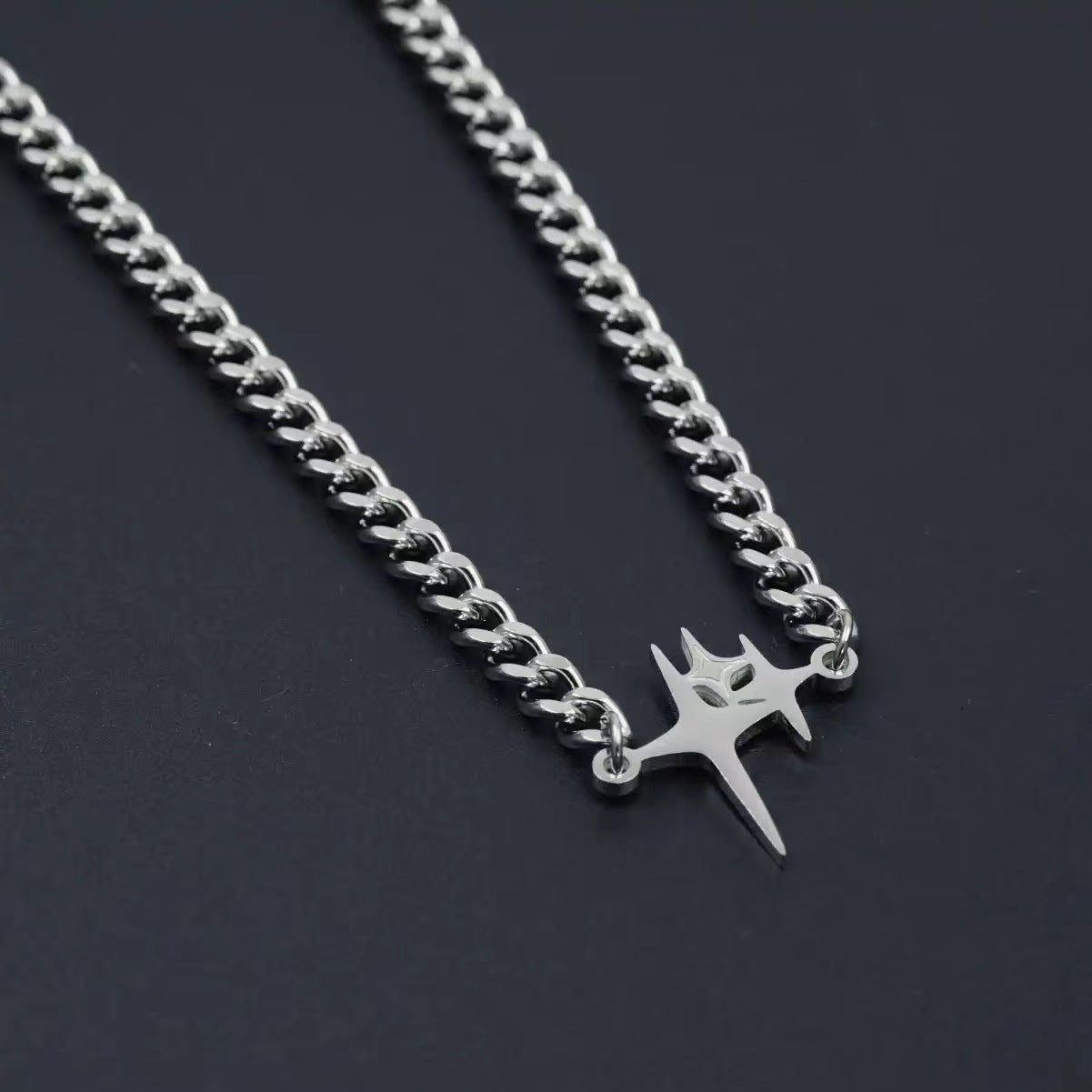 Heart & Star Layered Pendant Necklace - Butterfly, Pearl & Cuban Chain Design for Couples