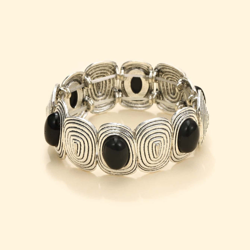 Bohemian Geometric Alloy Turquoise Women's Bangle Bracelet
