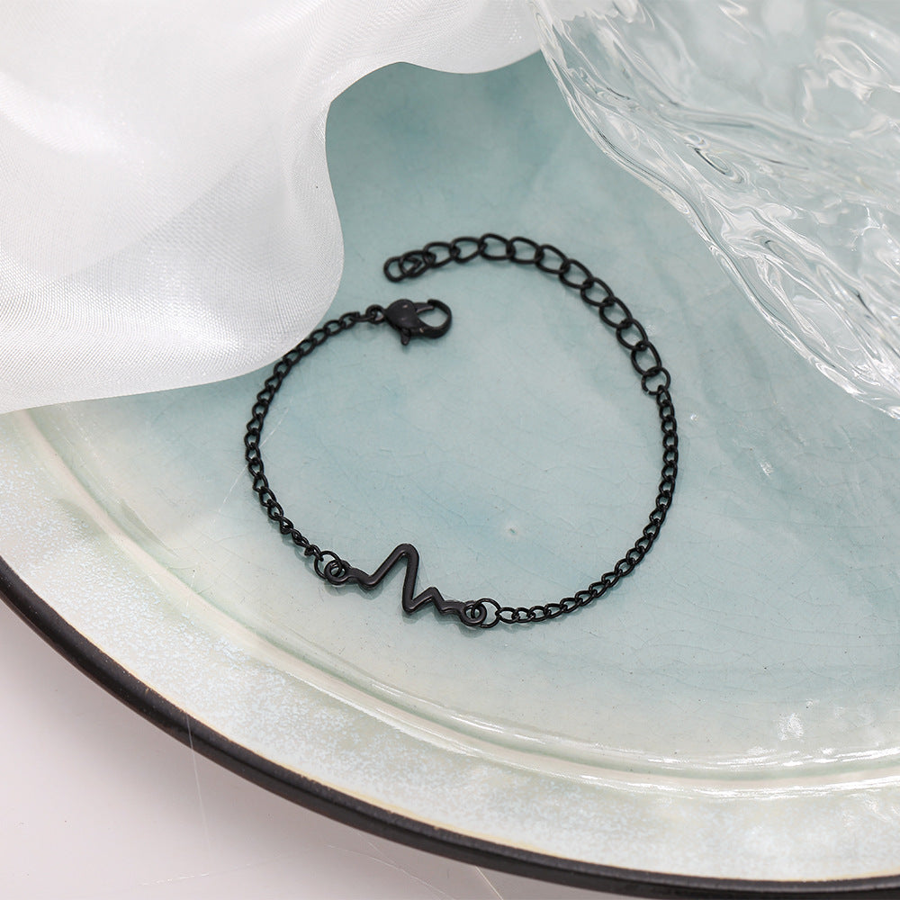 Simple Lightning Wave Fashion Bracelet for Women
