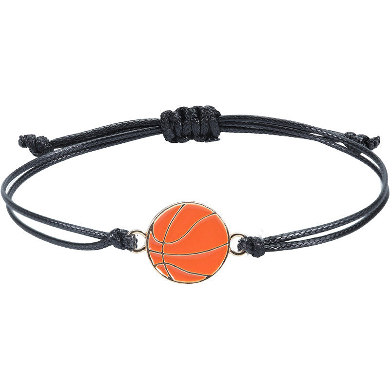 Simple Style Sports Fan Adjustable Wax Cord Bracelet