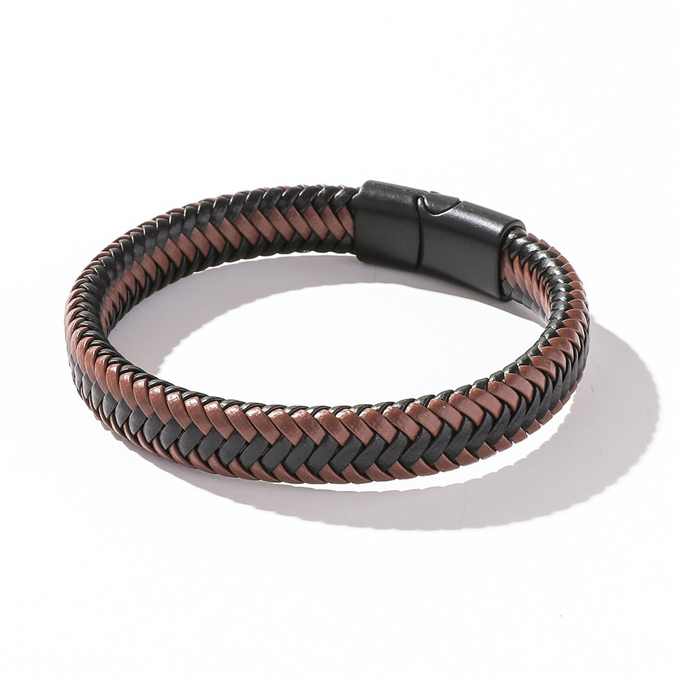 Hand-Woven Magnetic Clasp Bracelet for Men and Women - Simple Jewelry