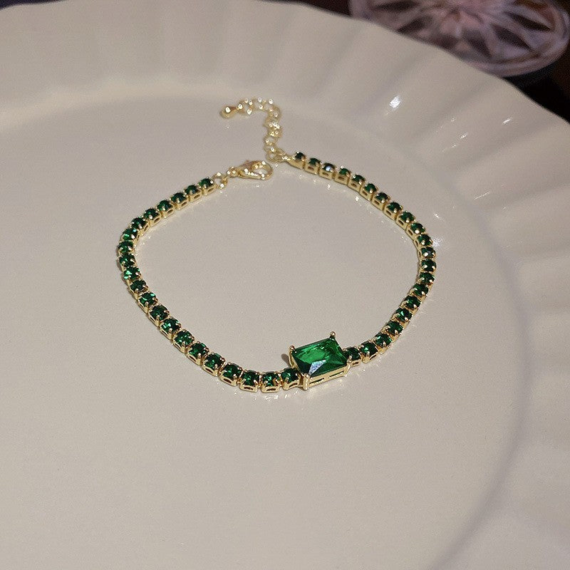 Fashion Geometric Zircon Alloy Bracelet for Women