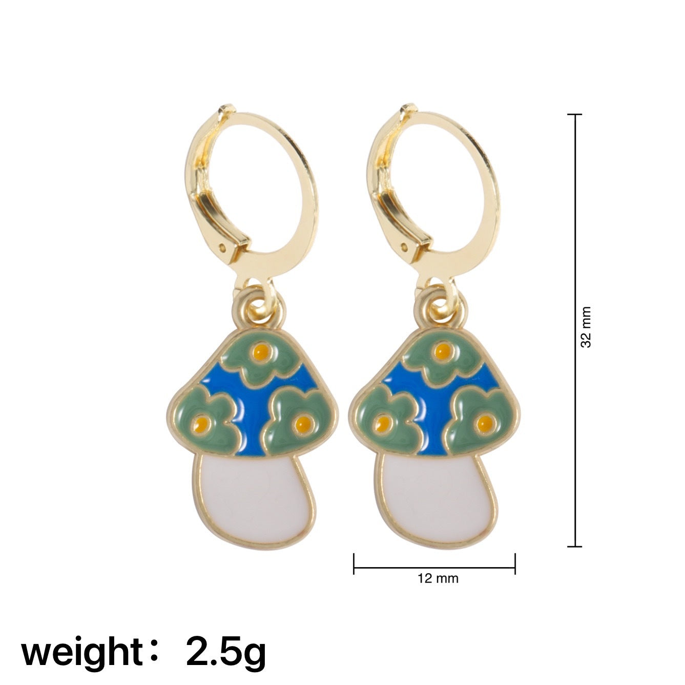 Creative Butterfly Flower Smiley Face Leaf Drop Earrings