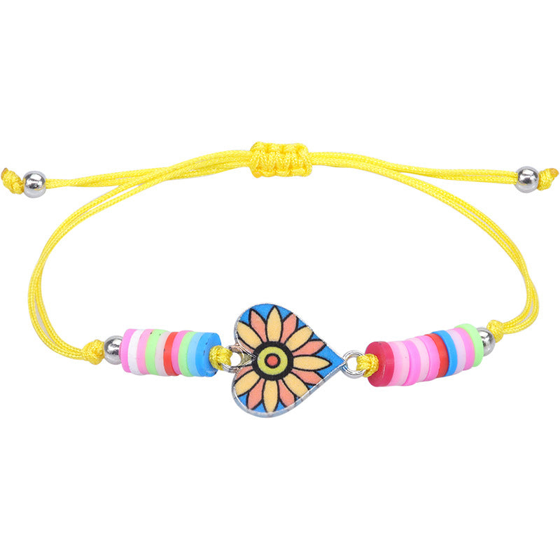 Colorful Heart & Butterfly Alloy Kids' Bracelet - Party Favor Accessory