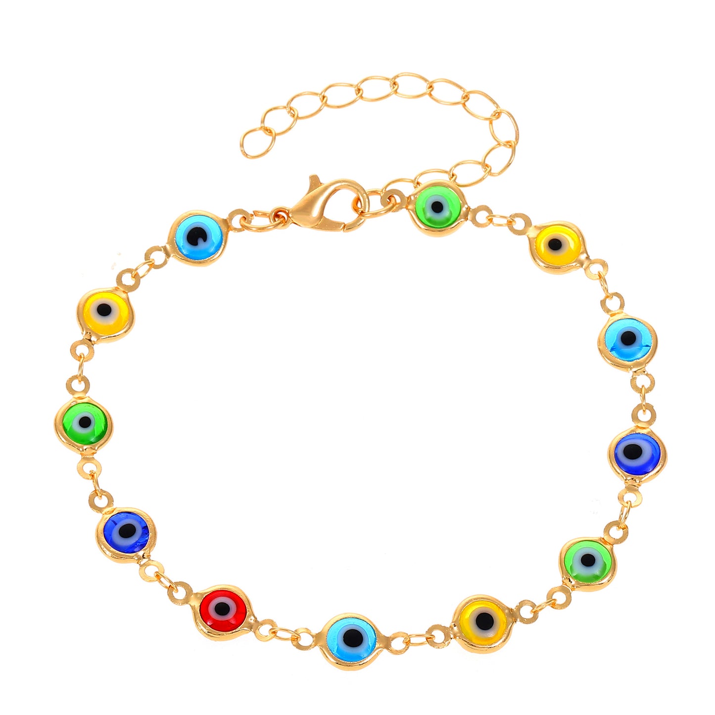 Fashion Evil Eye Enamel Alloy Women's Bracelet