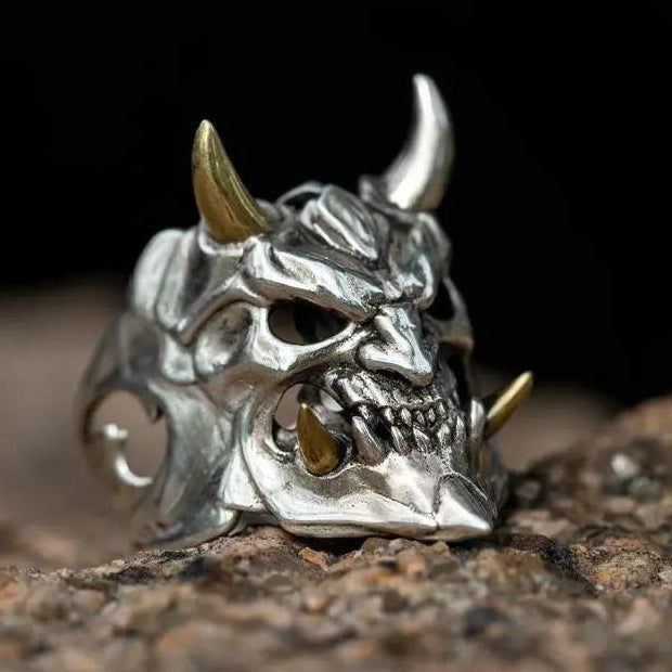 Retro Punk Cross Eagle Dragon Alloy Men's Open Ring - Vintage Hip Hop Style Chinese Inspired Ring