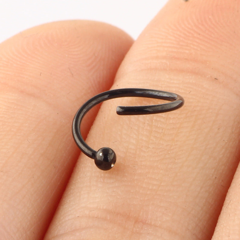 Ethnic Flower Stainless Steel Stud and Hoop Piercing Jewelry