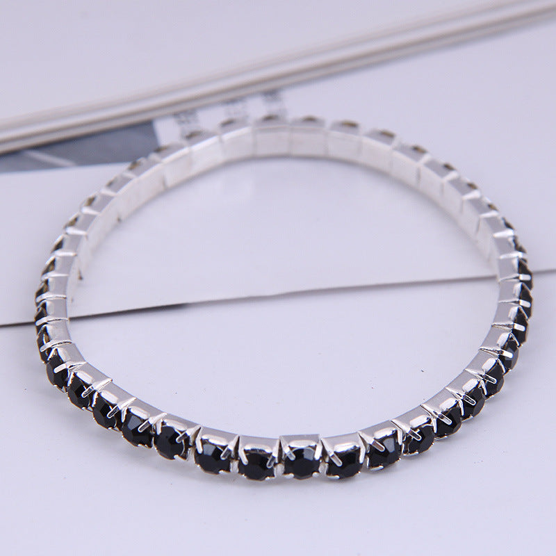 Fashion Minimalist Single Row Rhinestone Bracelet
