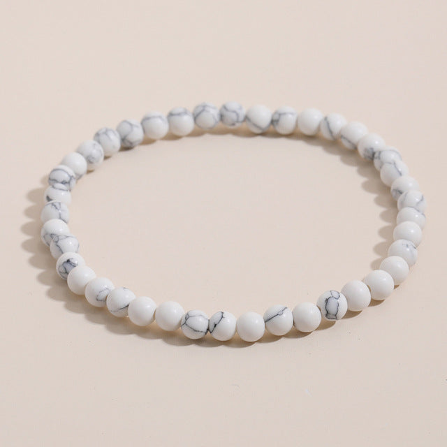 Fashion Geometric Natural Stone Beaded Friendship Bracelet