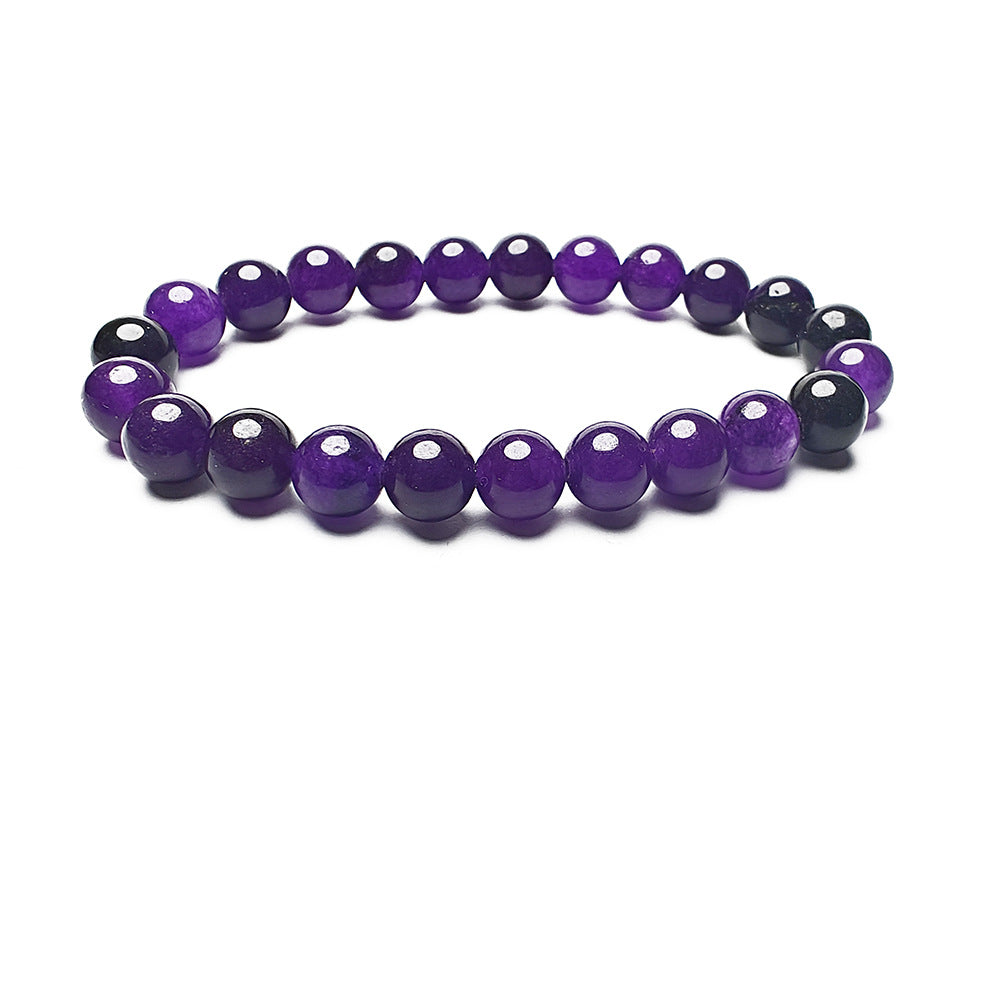 Geometric Natural Stone Agate and Tiger Eye Beaded Unisex Bracelet Set