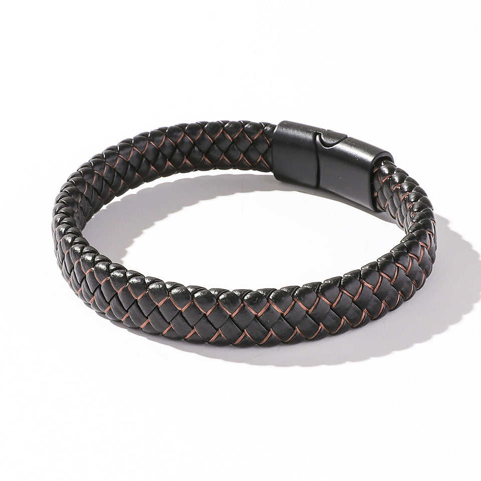 Hand-Woven Magnetic Clasp Bracelet for Men and Women - Simple Jewelry