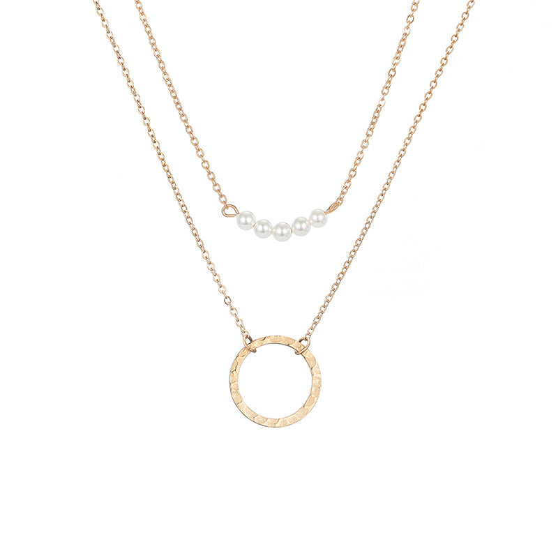 Elegant Stainless Steel Pearl Choker Necklace for Women