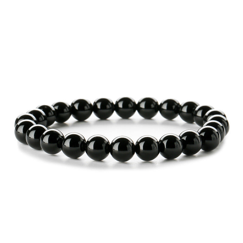 Retro Geometric Amethyst Agate Beaded Bracelet Set